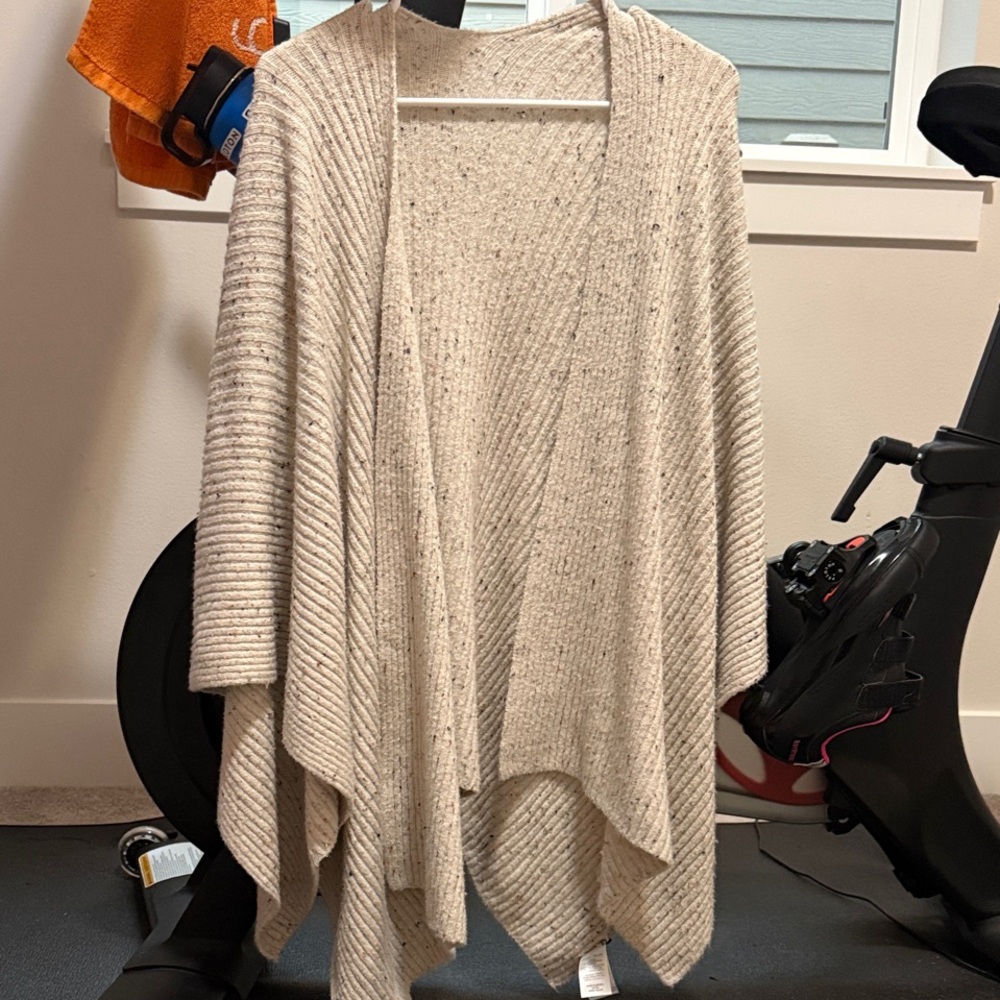 Madewell Cream Knit  Cape scarf